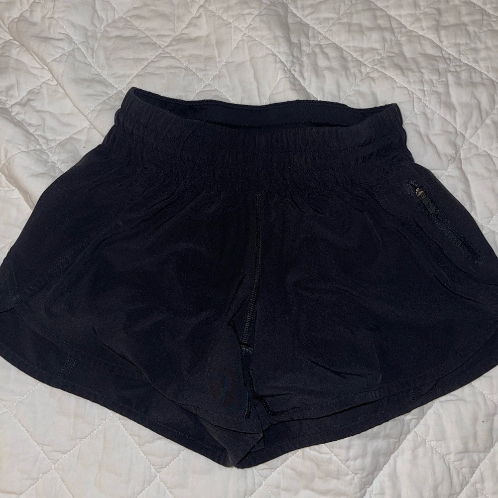 Black Lululemon shorts size 4
